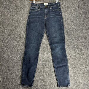 Frame Denim Jeans Womens 27 Le High Skinny Cotton Stretch Medium Wash Pockets